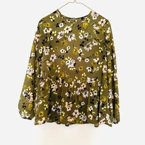 Madewell XS Once Worn Peplum Top. Brand new condition!